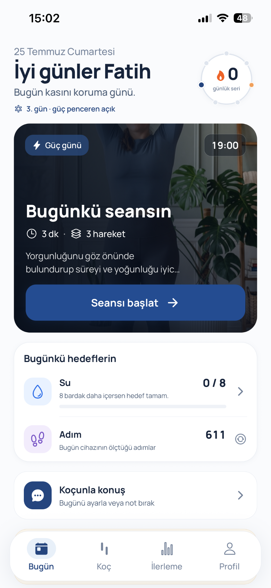 Stappn — Bugün ekranı