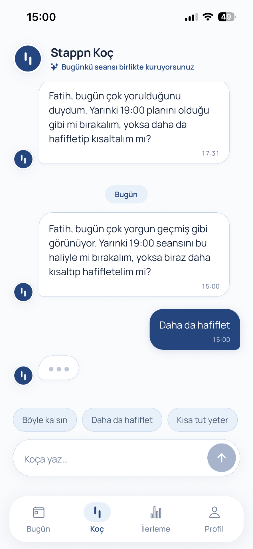 Stappn — Koç sohbeti